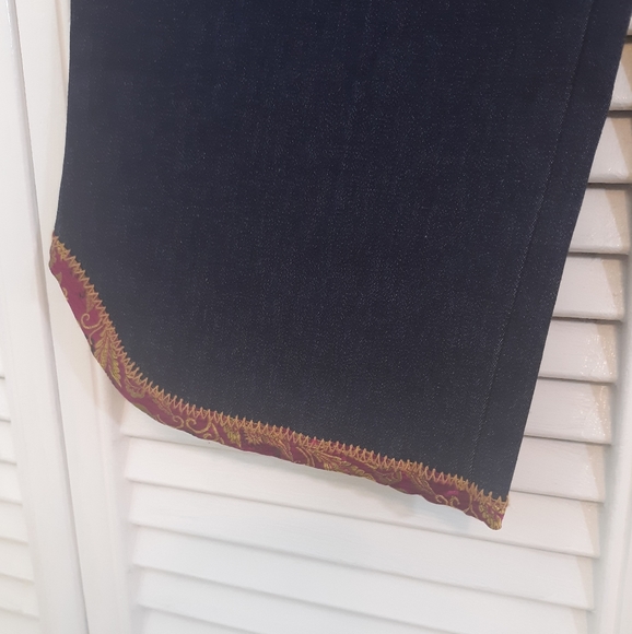 Harlow hi waist crop Jeans pants sz P8 *C7 - Picture 2 of 6